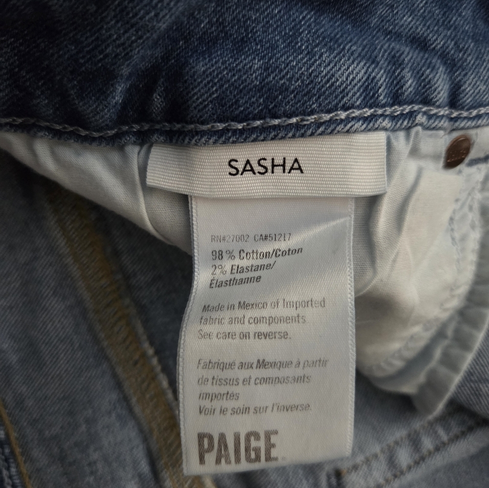 Paige Heritage Sasha Jeans Size 32 - Picture 4 of 11